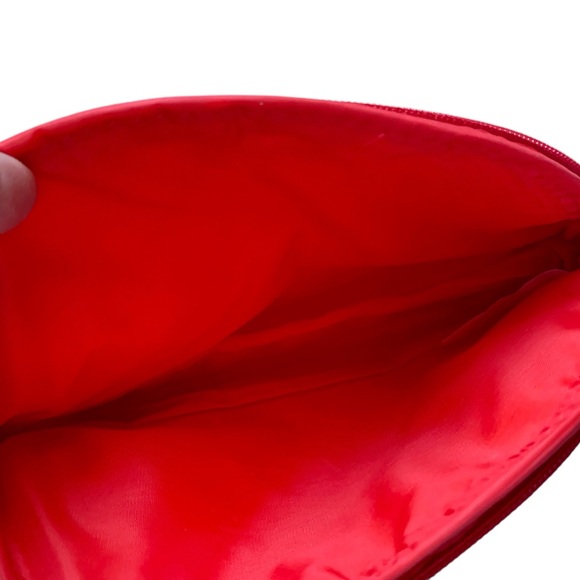 IPSY Red Vinyl Cosmetic Makeup Bag Pouch - Picture 4 of 5